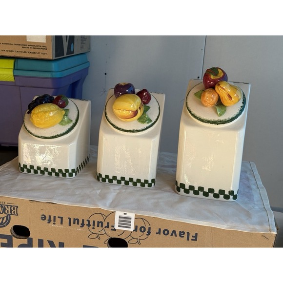 Vintage Calif3 piece Canister Set